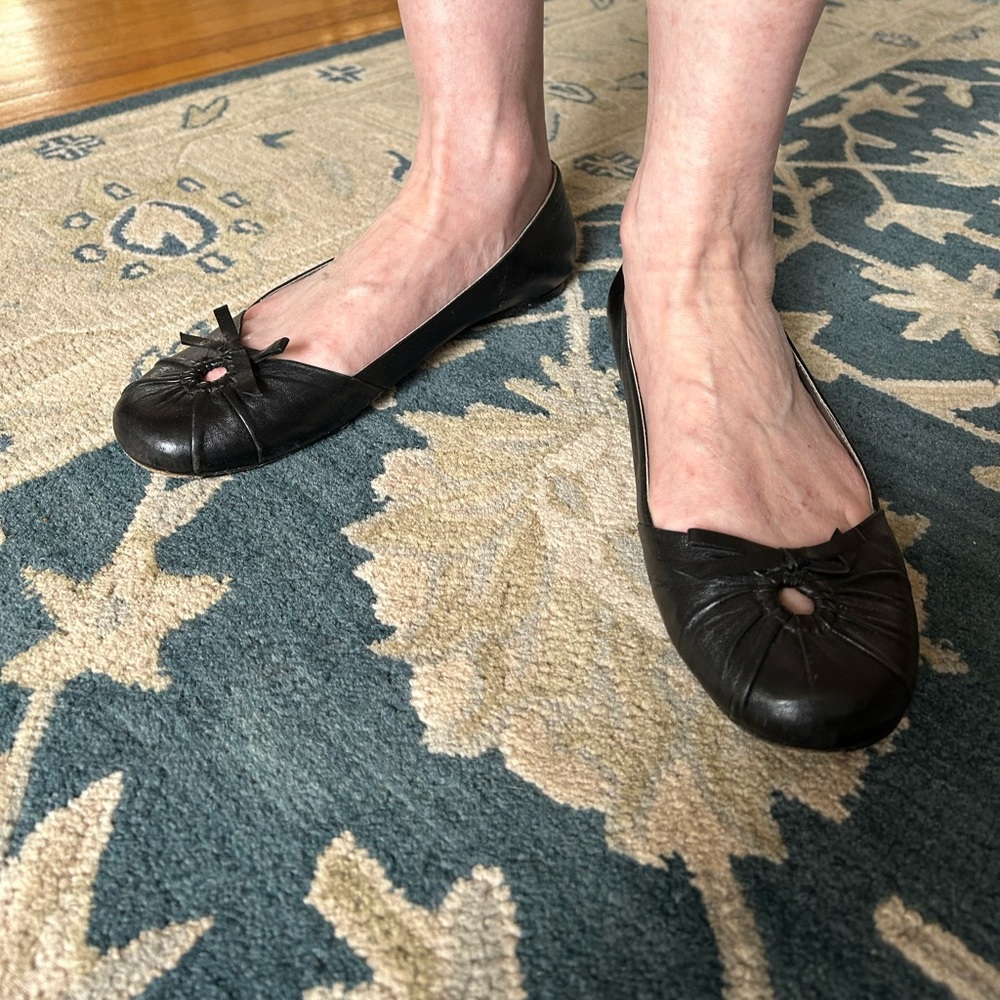 Prada leather flat